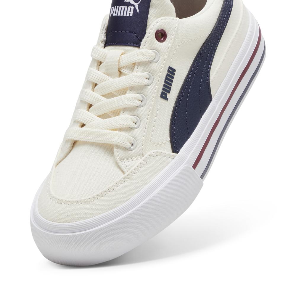 Foto 6 pulgar | Tenis Puma Court Classic Vulc Formstrip Jr Para Niña Beige