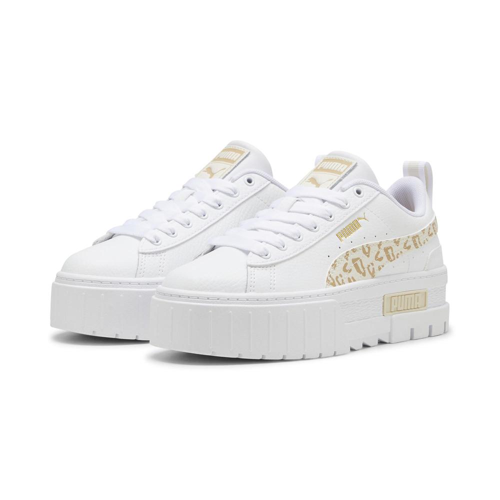 Foto 3 | Tenis Puma Mayze Wild Jr Para Niña Dorado