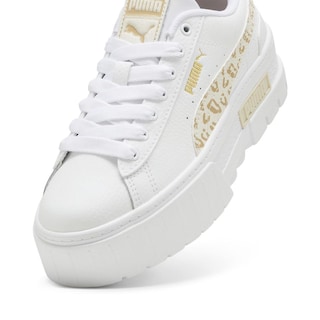 Foto 4 | Tenis Puma Mayze Wild Jr Para Niña Dorado