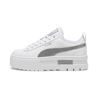 Foto 1 | Tenis Puma Mayze Glitter Jr Para Niña Plateado