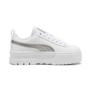 Foto 2 | Tenis Puma Mayze Glitter Jr Para Niña Plateado