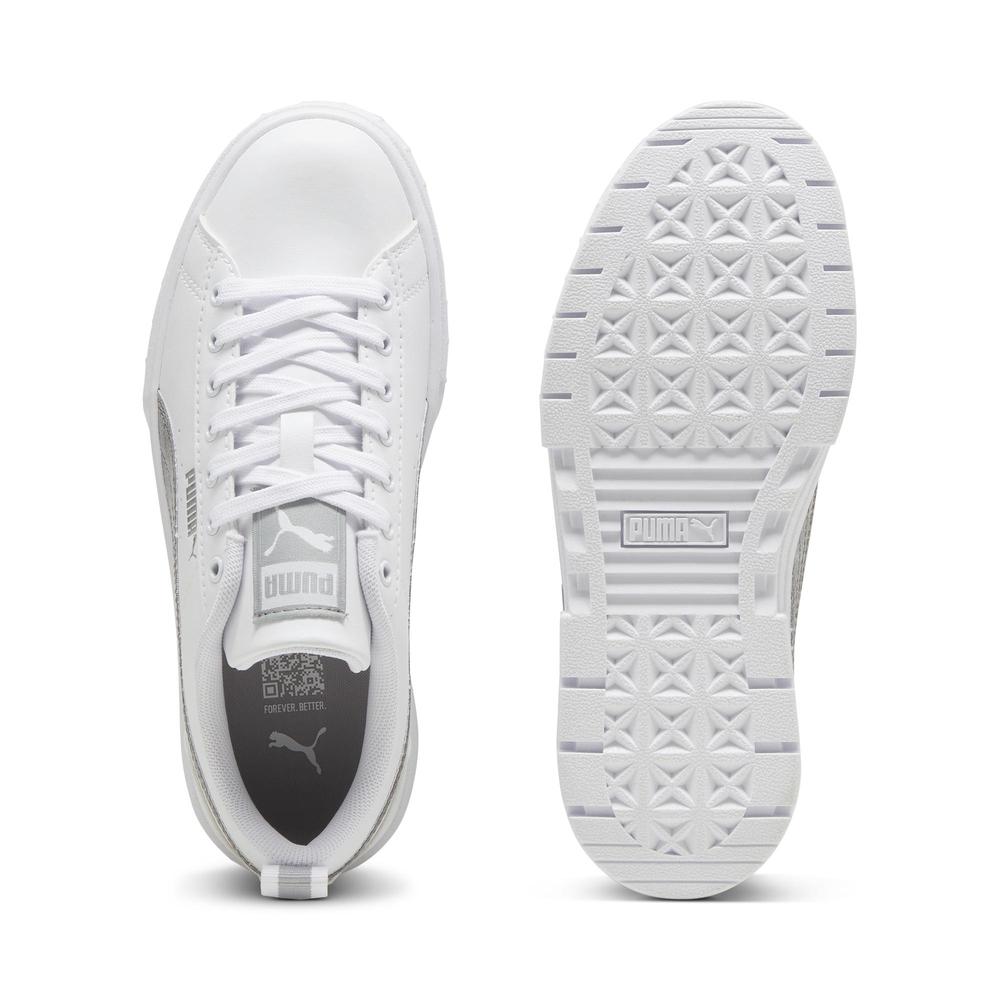 Foto 5 pulgar | Tenis Puma Mayze Glitter Jr Para Niña Plateado