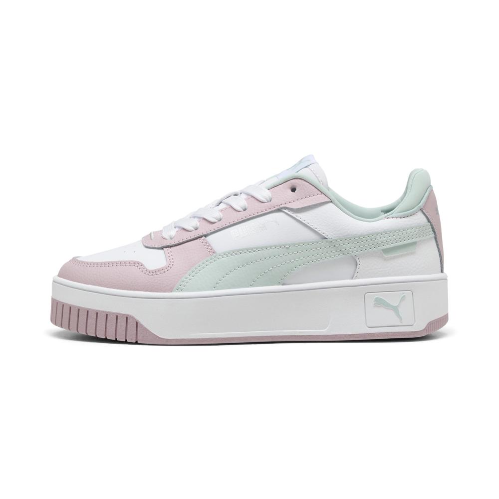 Foto 2 pulgar | Tenis Puma Casual Carina Street Para Niña Rosa Claro