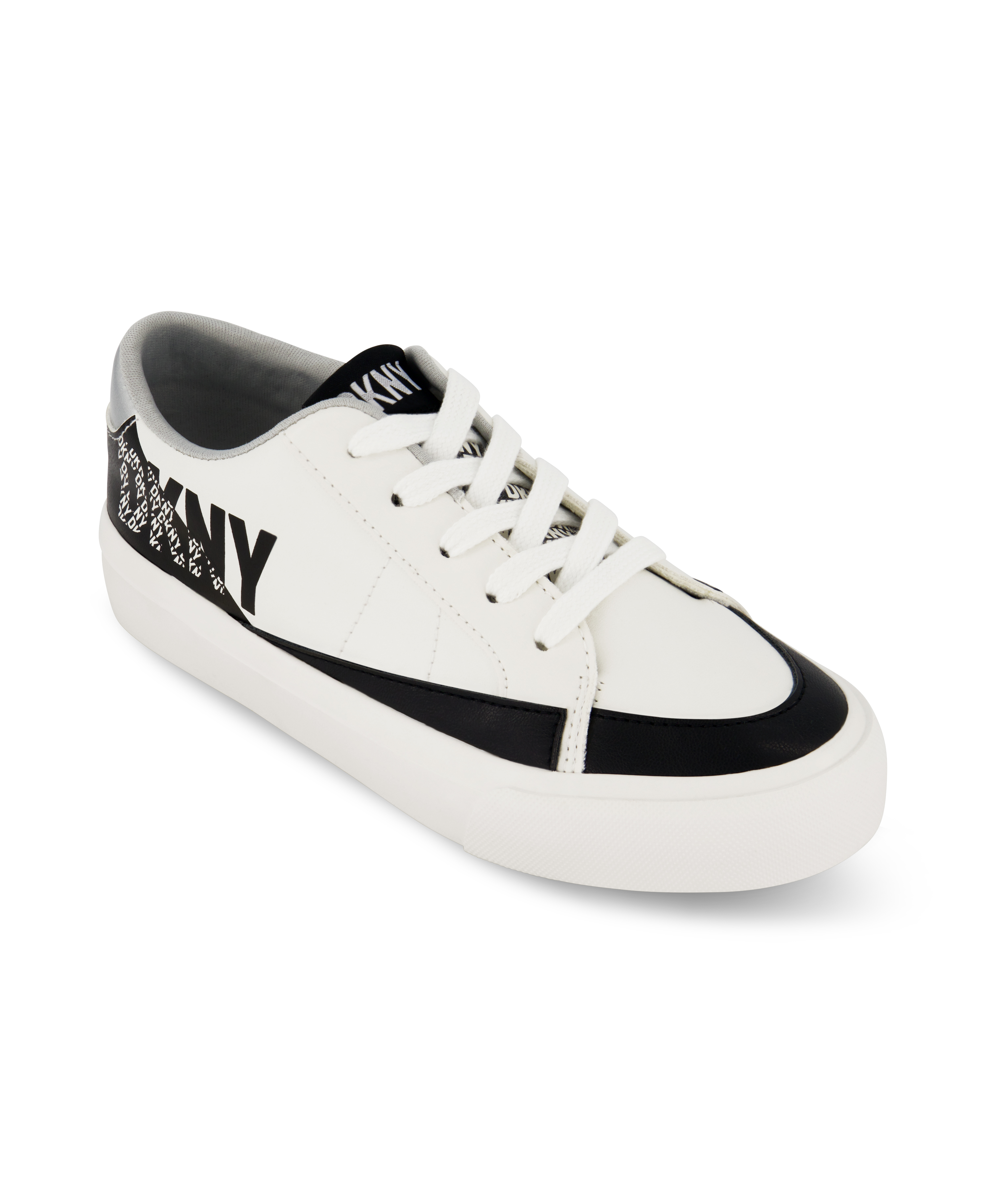 Foto 2 pulgar | Tenis Dkny Hannah Marley Juveniles  Color Blanco Con Negro