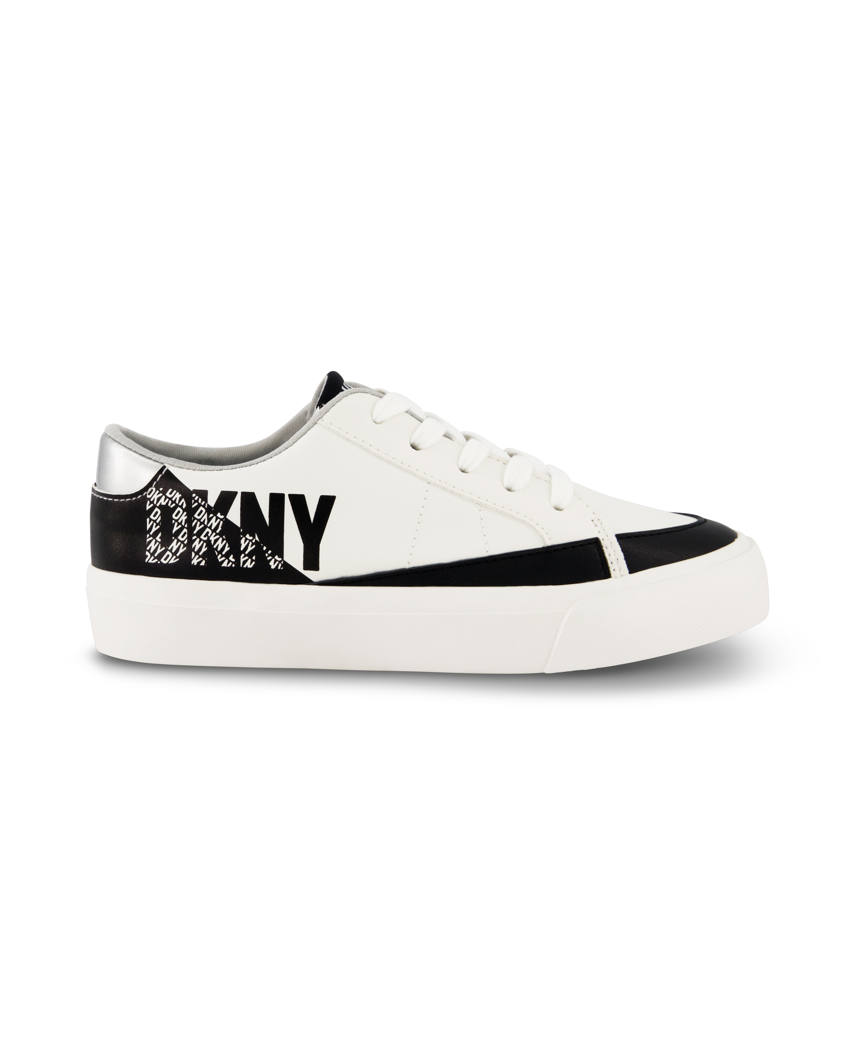 Foto 5 pulgar | Tenis Dkny Hannah Marley Juveniles  Color Blanco Con Negro