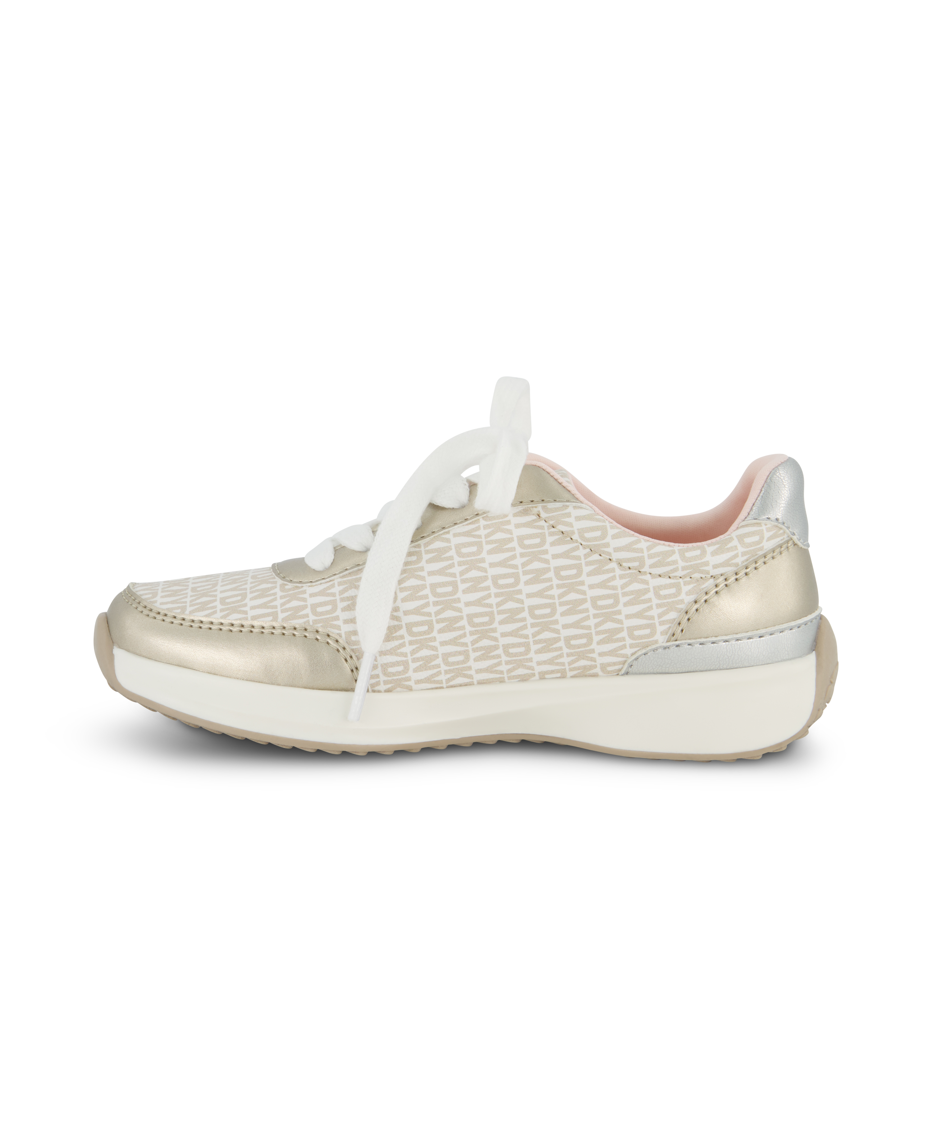Foto 2 | Tenis Dkny Alex Aliza Juveniles Blanco Con Dorado