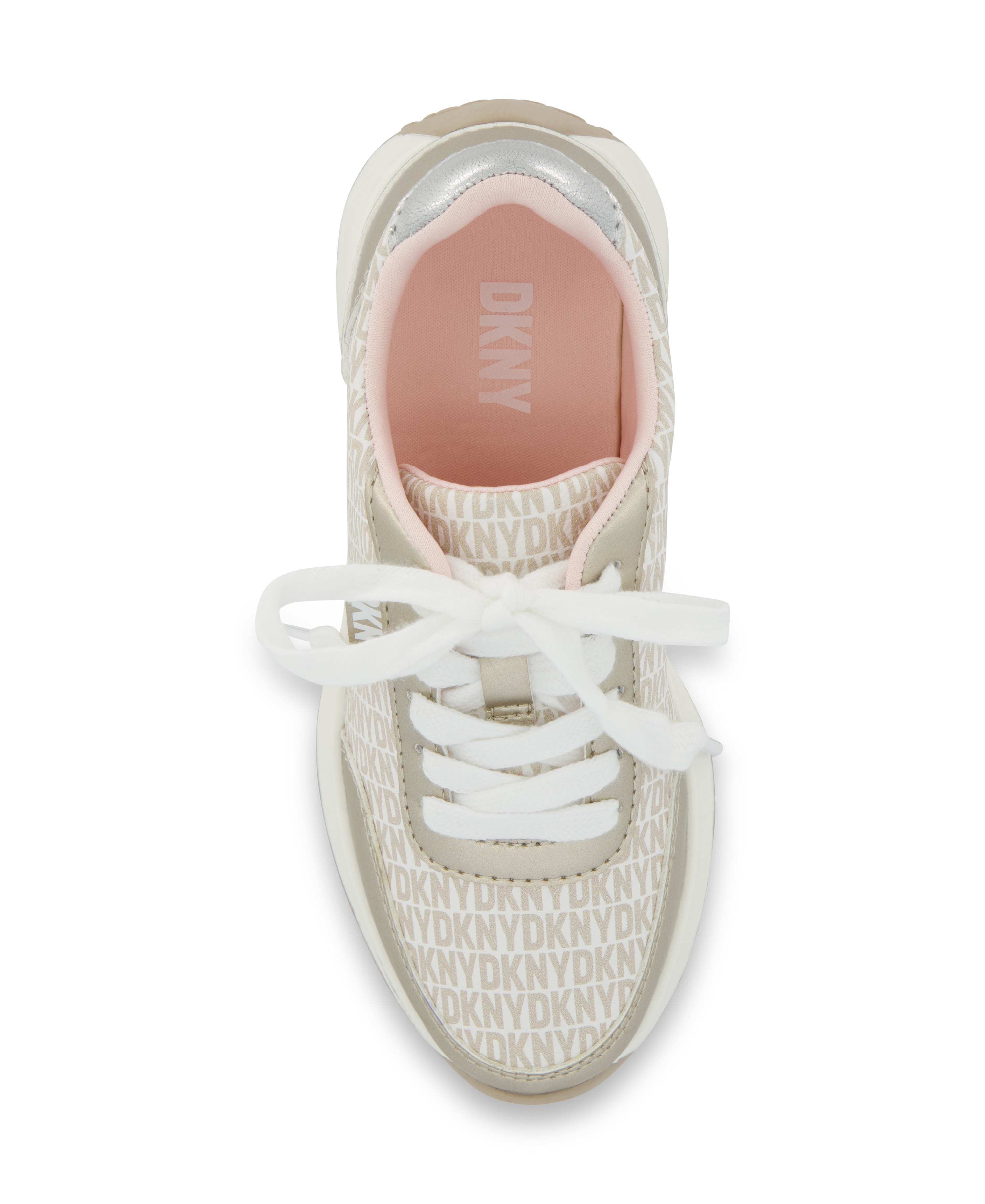 Foto 5 | Tenis Dkny Alex Aliza Juveniles Blanco Con Dorado