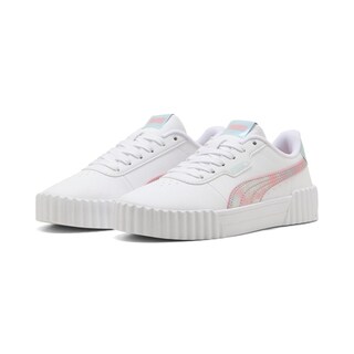 Foto 3 | Tenis Puma Carina 3.0 Space Belle Jr. Para Niña Rosa Claro