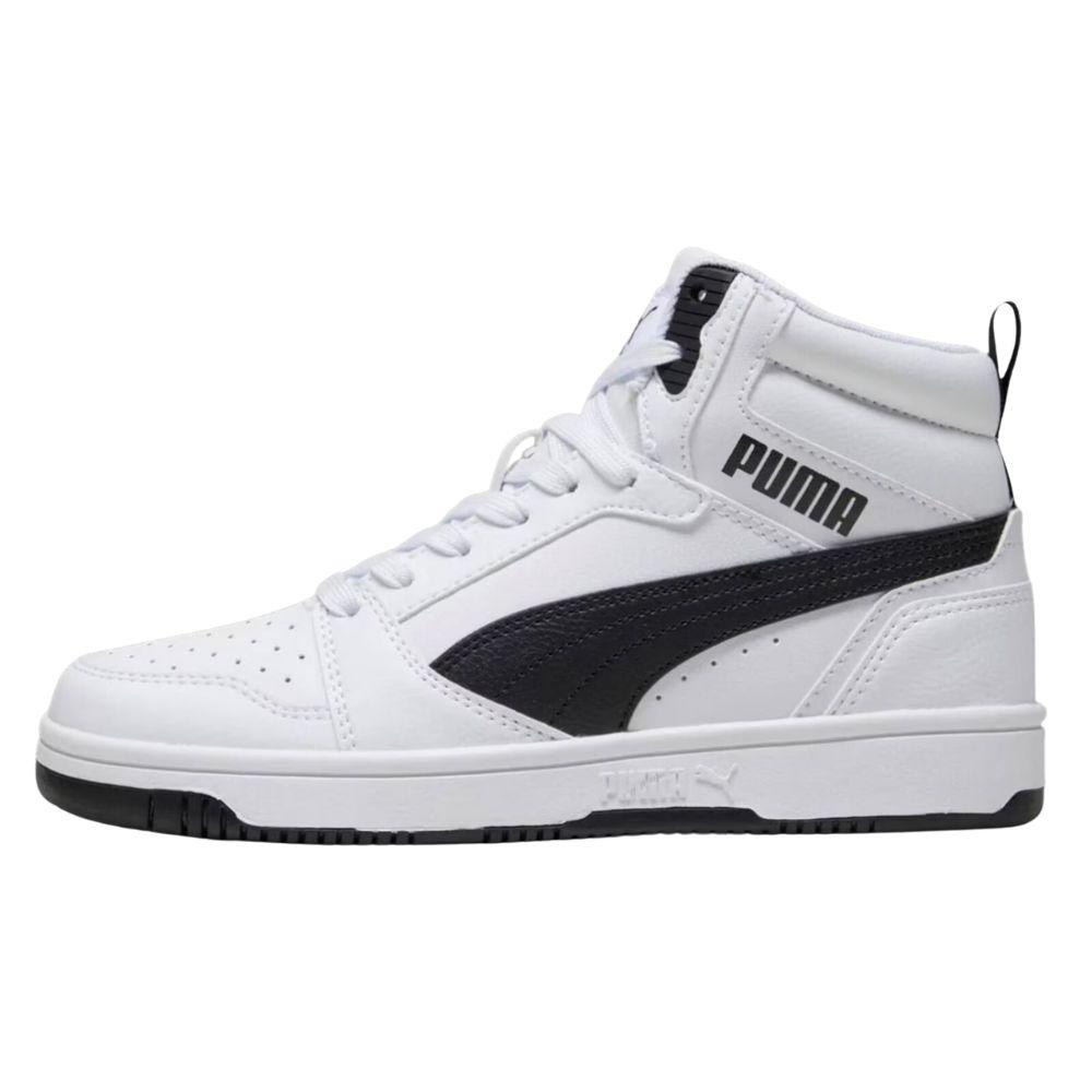 Foto 2 pulgar | Tenis Puma Rebound V6 Mid Jr Unisex Blancos