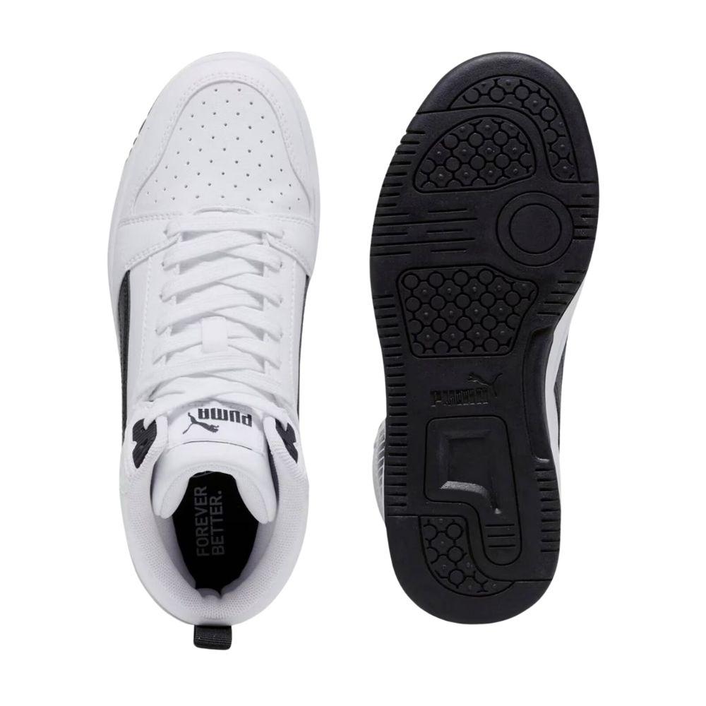 Foto 4 pulgar | Tenis Puma Rebound V6 Mid Jr Unisex Blancos