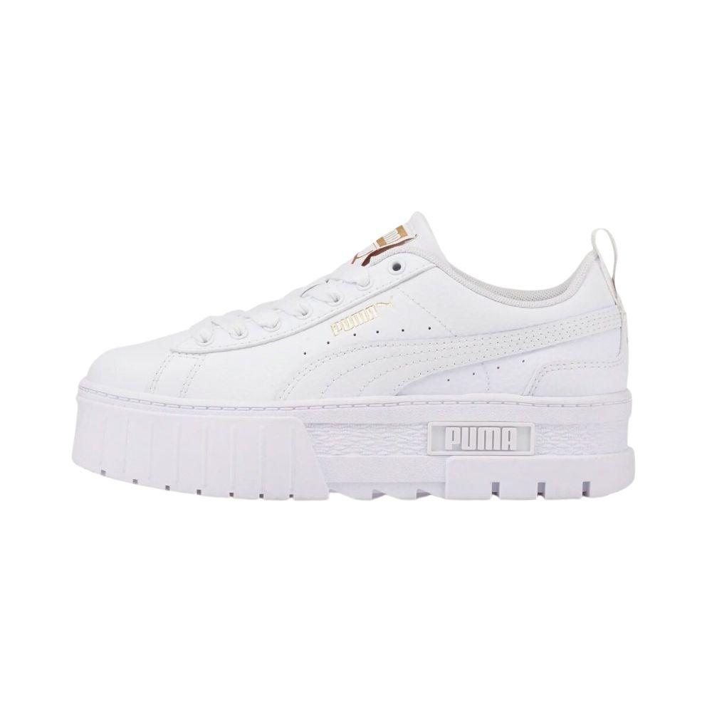 Tenis de Plataforma Puma Mayze White Jrs Blancos