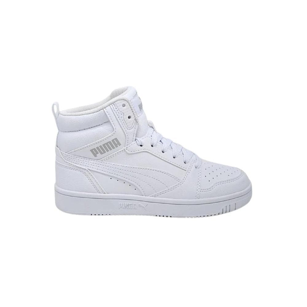 Tenis Juveniles Puma Rebound V6 Mid Jr Blancos $1,599