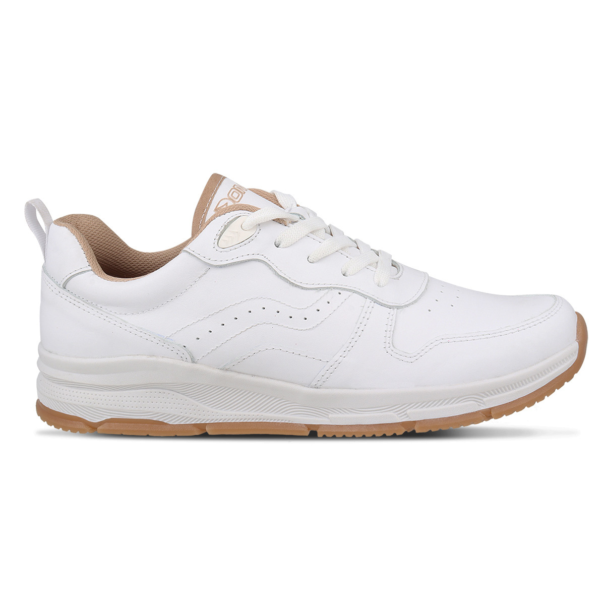 Foto 3 pulgar | Tenis Deportivo De Piel Escolar Dominiq 2923 Color Blanco/beige Unisex