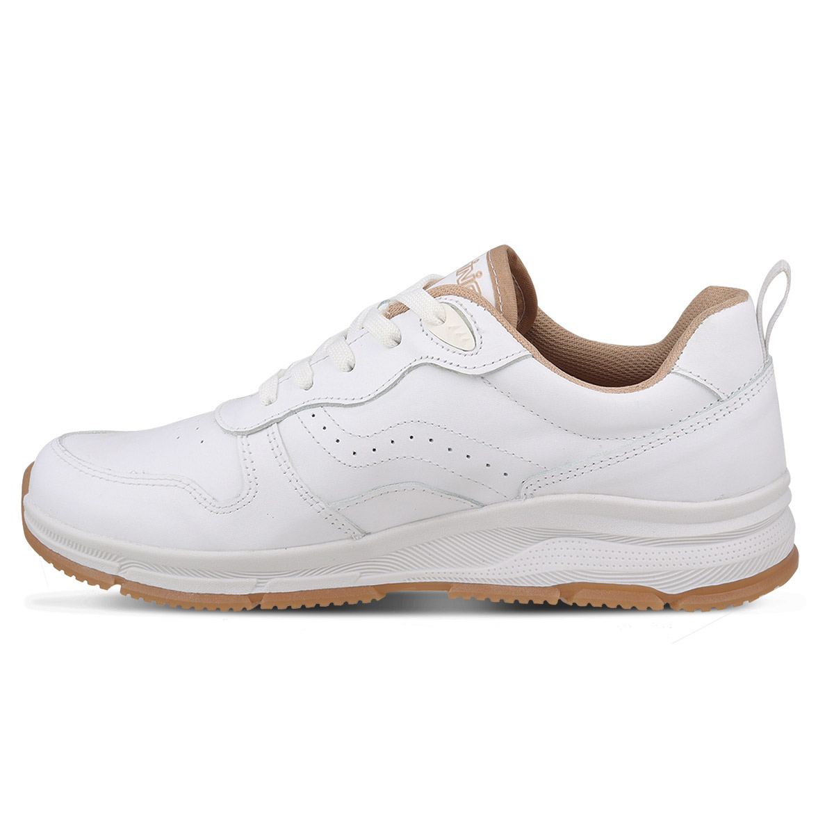 Foto 4 pulgar | Tenis Deportivo De Piel Escolar Dominiq 2923 Color Blanco/beige Unisex