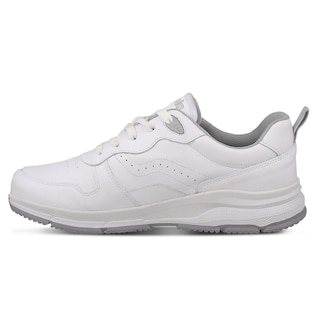 Foto 3 | Tenis Deportivo De Piel Escolar Dominiq 2923 Color Blanco/gris Unisex