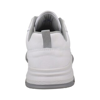 Foto 4 | Tenis Deportivo De Piel Escolar Dominiq 2923 Color Blanco/gris Unisex