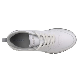 Foto 5 | Tenis Deportivo De Piel Escolar Dominiq 2923 Color Blanco/gris Unisex