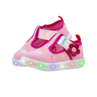 Foto 7 | Tenis Niña Bubble Gummers Con Luces Contactel Ultra Ligeros Rosa