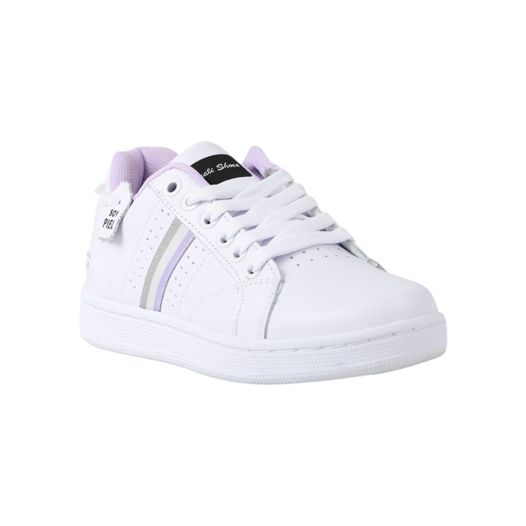 Foto 1 | Tenis Escolar Casual Mujer Hgros 075 Blanco