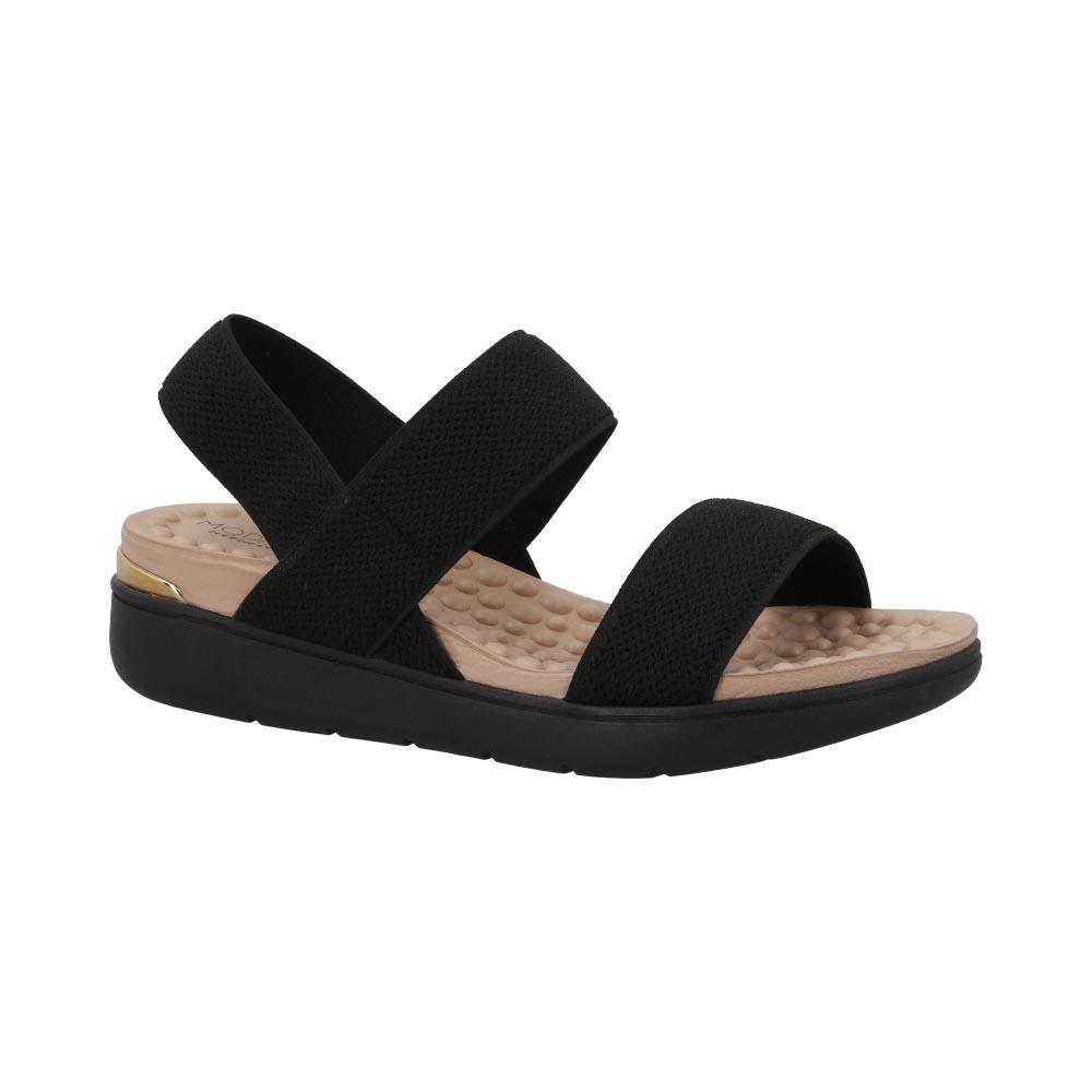Foto 3 pulgar | Sandalia Modare Comodas Confort Calor Correas Moda Negro