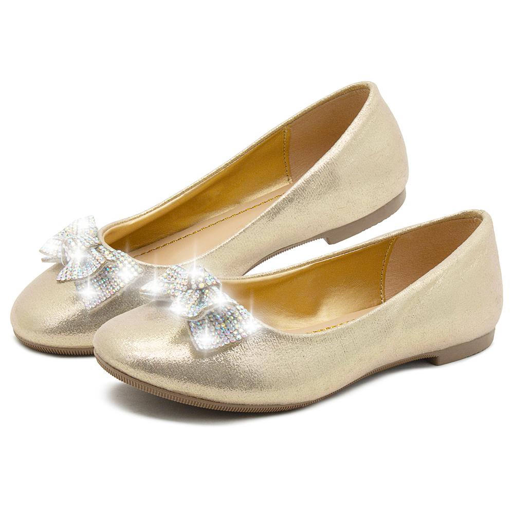 Foto 1 | Balerina Niña Tropicana Oro Moño Antiderrapante Casuales Dorado