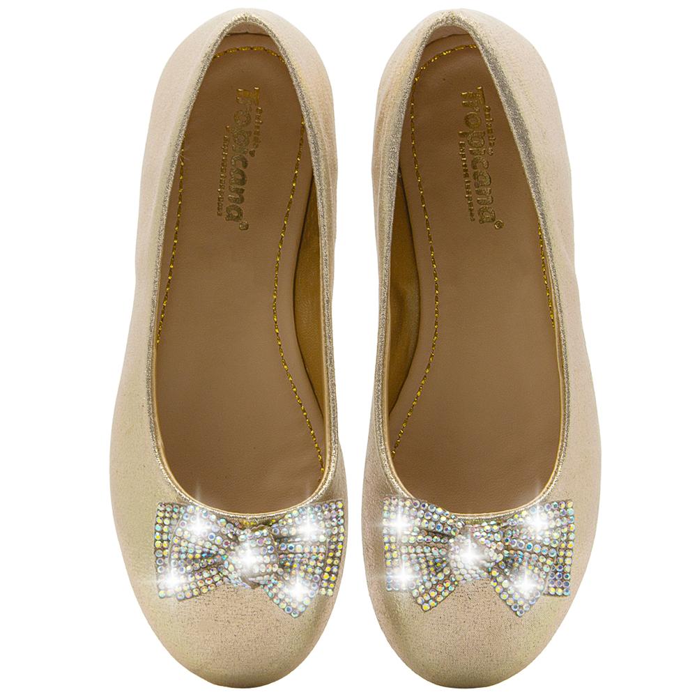 Foto 5 | Balerina Niña Tropicana Oro Moño Antiderrapante Casuales Dorado