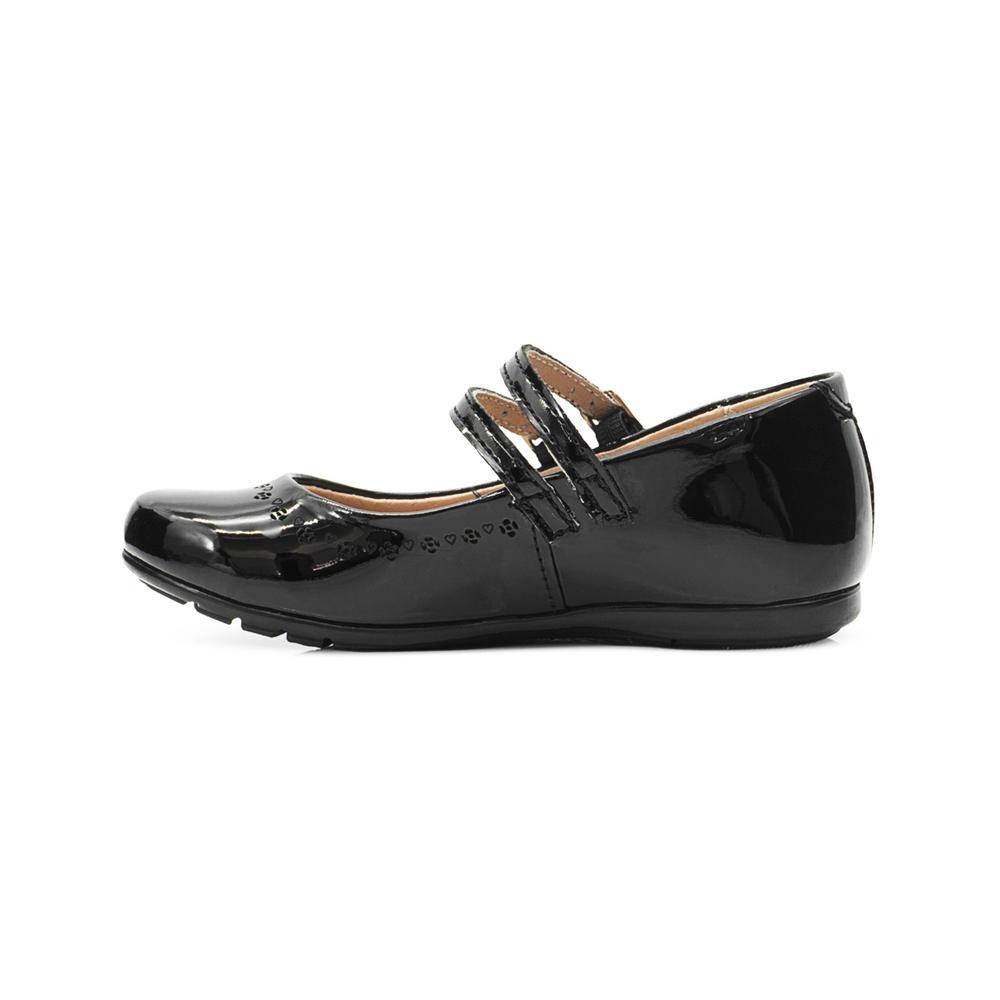 Foto 7 pulgar | Balerina Escolar Niña Karsten  Doble Broche Charol Negro Negro