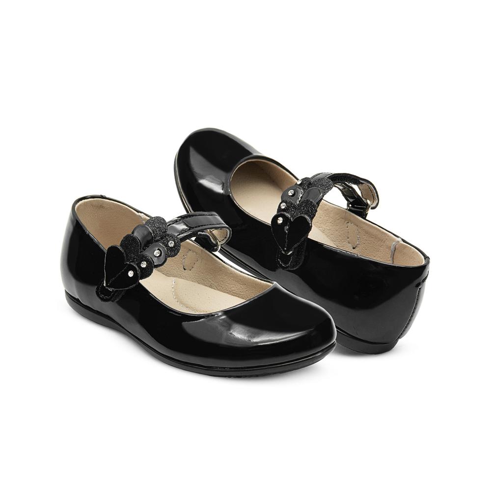 Foto 8 pulgar | Balerina Niña Karsten  Escolar Charol Negro Velcro Negro