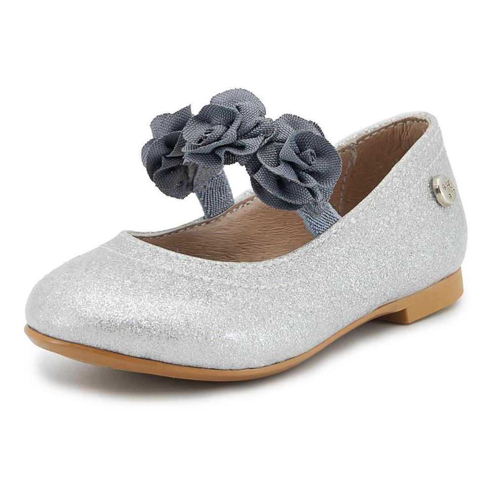 Foto 3 pulgar | Balerina Niña Fiesta Karsten Con Resorte Color Plata 13-16 Plateado