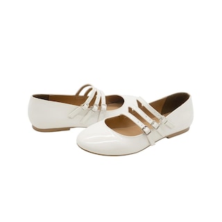 Foto 5 | Flat Balerina Formal Para Mujer Salamandra Charol Beige Beige