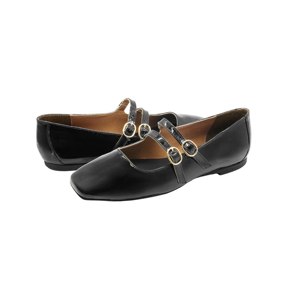 Foto 6 pulgar | Flat Balerina Para Mujer Salamandra  Color Negro 22-26 Negro