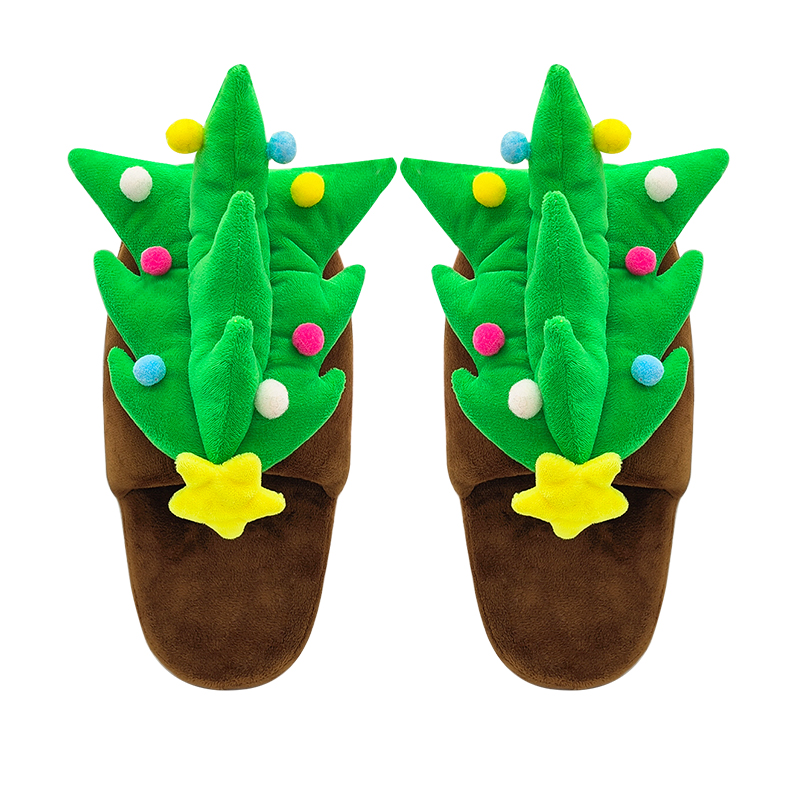 Foto 2 | Pantuflas Navideñas 3d Arbolito De Navidad