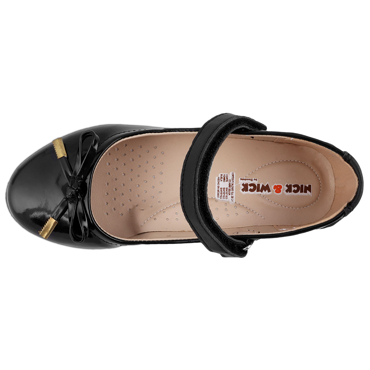 Foto 4 | Zapato Escolar Nick & Wick 5033 Charol Negro para Niña