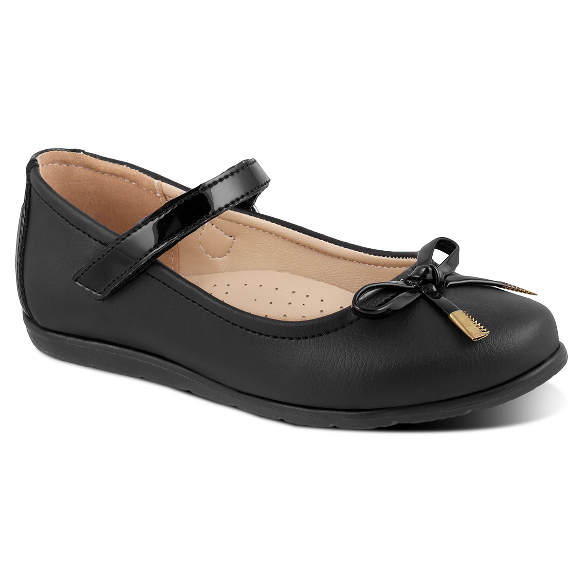 Zapato Escolar Nick & Wick 5033 Negro para Niña