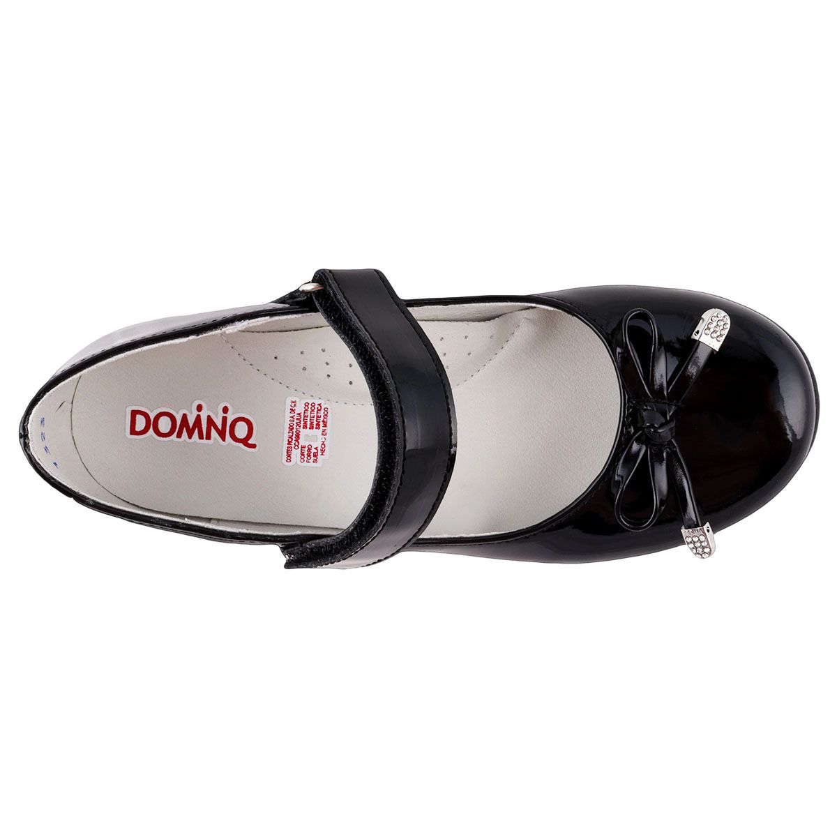 Foto 4 | Zapato Escolar Dominiq 1323 Color Charol Negro Para Niña