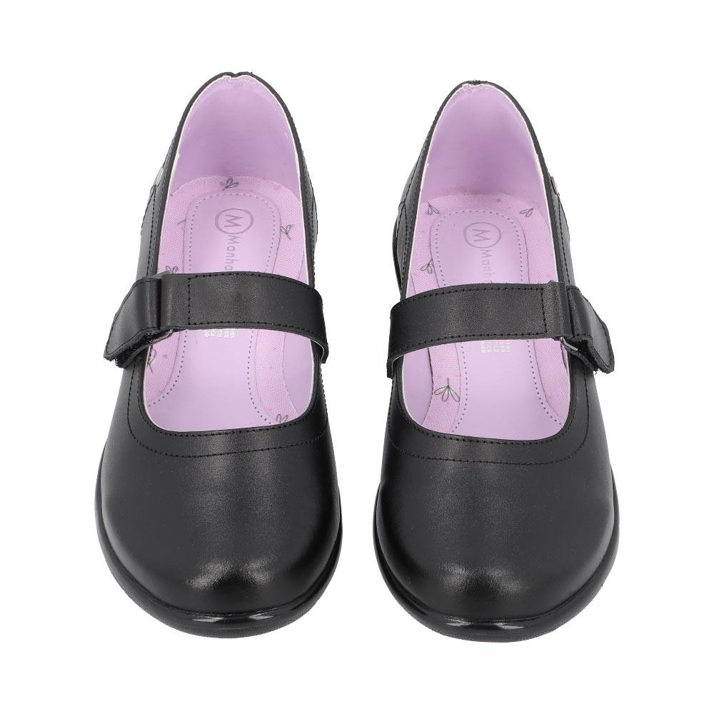 Foto 4 | Flats Escolares Manhattan Piso Casual Mujer Negro