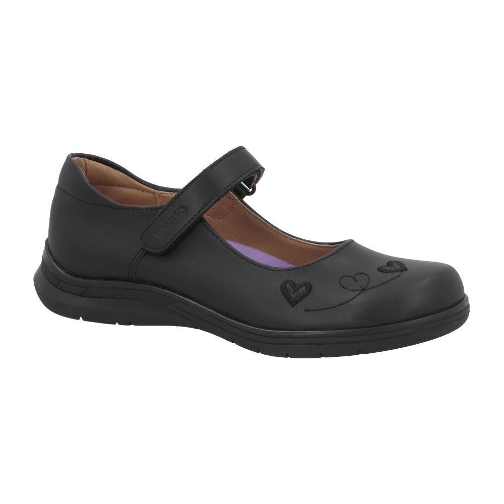 Zapato Escolar Vavito 754004 De Piel Niña Color Negro Talla 18 A 21.5