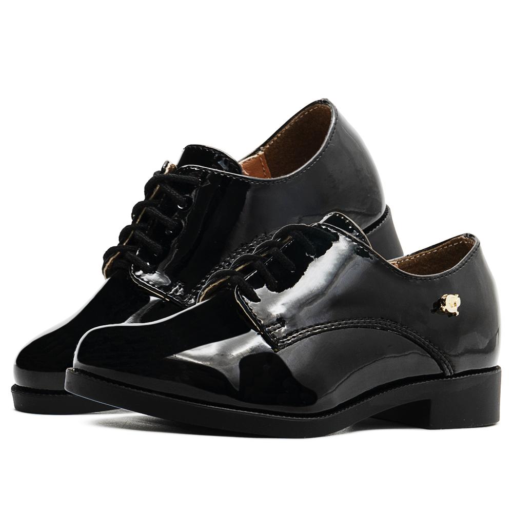 Mocasin Elegante Formal Niña Escolar Juvenil Negro 17-21 Negro