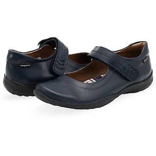 Foto 1 | Zapato Coqueta Escolar Piel Niña Velcro Color Marino 18-21.5 Azul Marino