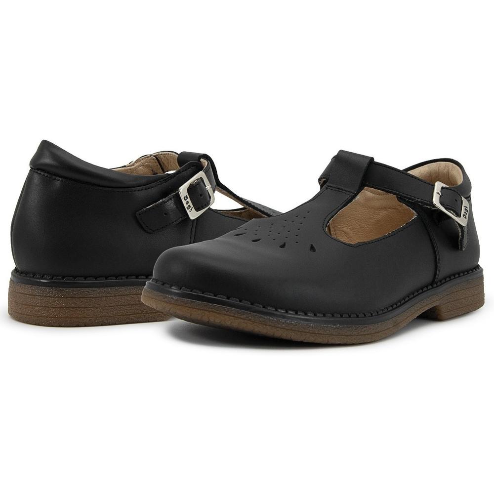 Calzado Escolar Niña Hebilla Piel Suela Goma 18-21.5 Negro Negro