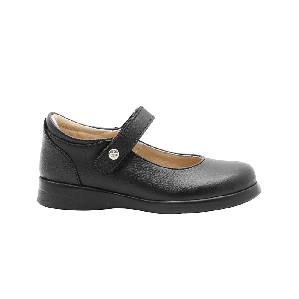 Foto 4 pulgar | Balerina Escolar Karsten  Piel Negro Plantilla Con Soporte Negro