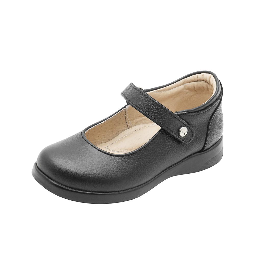 Foto 5 pulgar | Balerina Escolar Karsten  Piel Negro Plantilla Con Soporte Negro