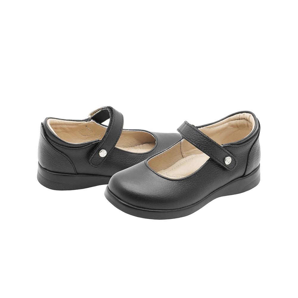 Foto 5 | Balerina Escolar Karsten  Piel Negro Plantilla Con Soporte Negro