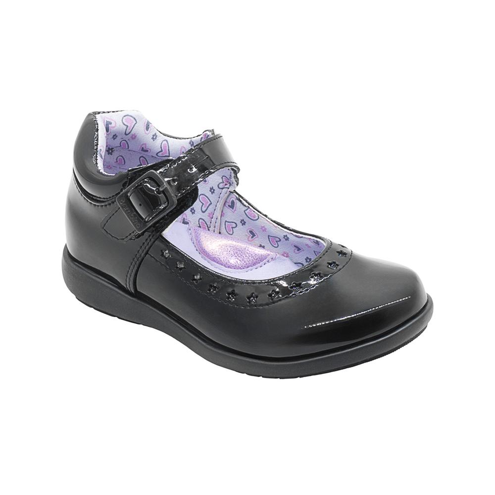 Foto 2 pulgar | Zapato Escolar Charol Negro Bambino  Plantilla Arco Hebilla Negro