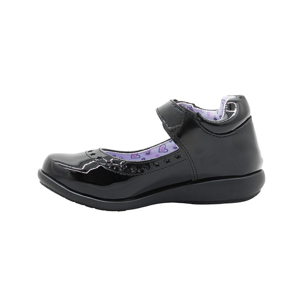 Foto 3 pulgar | Zapato Escolar Charol Negro Bambino  Plantilla Arco Hebilla Negro