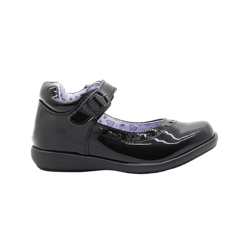 Foto 4 pulgar | Zapato Escolar Charol Negro Bambino  Plantilla Arco Hebilla Negro