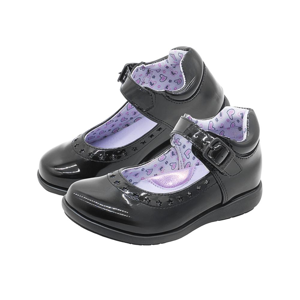 Foto 6 | Zapato Escolar Charol Negro Bambino  Plantilla Arco Hebilla Negro
