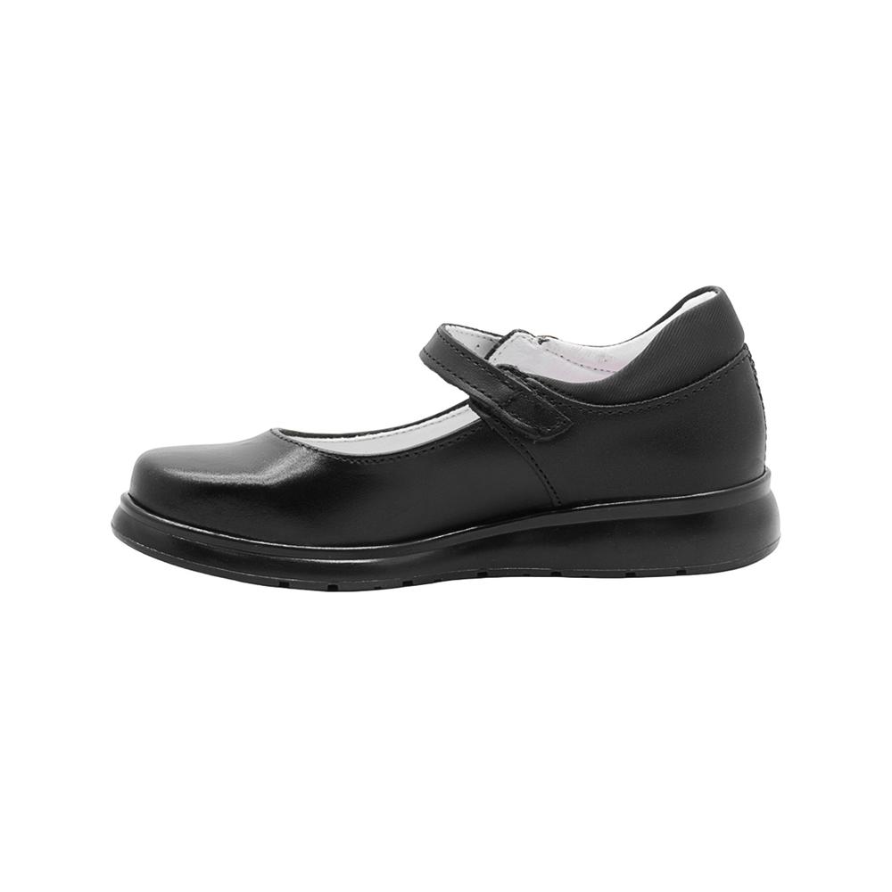 Foto 2 | Zapato Piel Negro Yuyin  Escolar Con Hebilla Plantilla Arco Negro