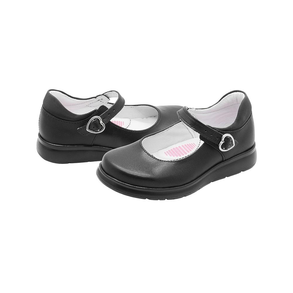Foto 6 pulgar | Zapato Piel Negro Yuyin  Escolar Con Hebilla Plantilla Arco Negro