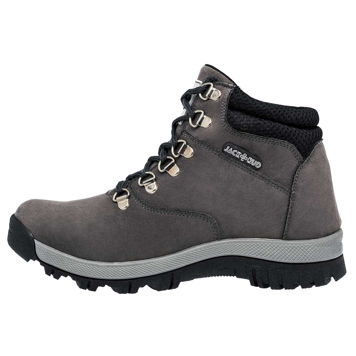 Foto 4 pulgar | Jack Rud Zapato Para Hacer Hiking Para Joven Gris Negro, Código 117613-1